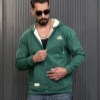 سوئیشرت وارداتی طرح ALO کد 001 رنگ سبز سایز 2XL