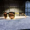 عینک برند MOSCOT فریم مشکی عسلی / شیشه قهوه ای کد MZ62003