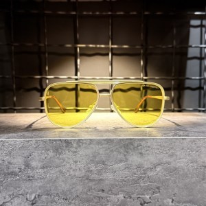 عینک برند MARC JACOBS فریم طلایی / شیشه زرد کد KSL98334
