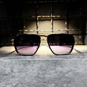 عینک برند BALMAIN فریم سیلور / شیشه آبی عسلی کد 2739