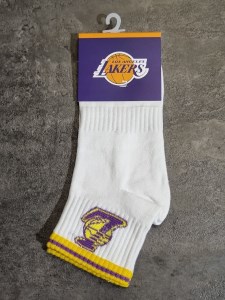 جوراب نیم ساق LAKERS رنگ سفید