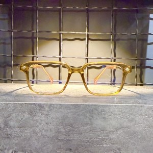 عینک برند CHROME HEARTS فریم عسلی / شیشه سفید کد 9202