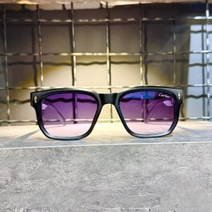 عینک برند CARTIER فریم مشکی / شیشه دودی کد MZ62004