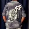 تیشرت اسپیندل طرح CHROME HEARTS کد 16452 رنگ طوسی سایز 3XL