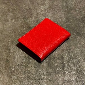 کیف کارت چرم طبیعی مدل فلوتر رنگ قرمز کد 17401