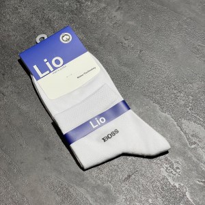 جوراب نیم ساق برند LIO طرح BOSS رنگ سفید کد 17479