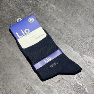 جوراب نیم ساق برند LIO طرح BOSS رنگ سورمه ای کد 17484