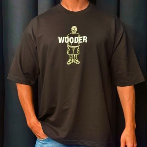 تیشرت باکسی طرح WOODER کد 17742