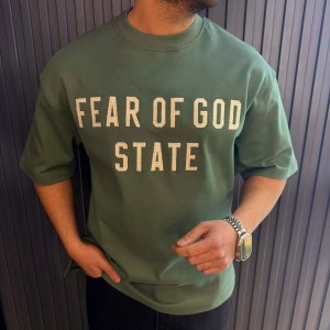تیشرت باکسی FEAR OF GOD STATE کد 17910