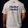 تیشرت وارداتی طرح HELLO کد 18288 رنگ استخونی سایز 2XL