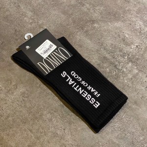 جوراب ساقدار برند DOMINO طرح ESSENTIALS رنگ مشکی کد 19081