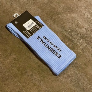 جوراب ساقدار برند DOMINO طرح ESSENTIALS رنگ آبی روشن کد 19085