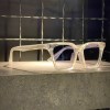 عینک MOSCOT فریم کائوچویی سفید / شیشه سبز لایت کد 6257