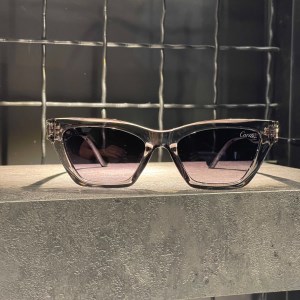 عینک CARTIER فریم کائوچویی دودی / شیشه دودی لایت کد CT0437