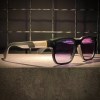 عینک CARTIER فریم کائوچویی مشکی مات / شیشه دودی بنفش کد MZ62004