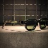 عینک MOSCOT فریم کائوچویی مشکی براق دسته پلنگی / شیشه دودی کد ZS98155P