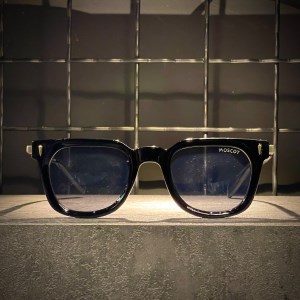 عینک MOSCOT فریم کائوچویی مشکی سیلور / شیشه دودی کد ML98369