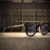 عینک MOSCOT فریم کائوچویی مشکی سیلور / شیشه دودی کد ML98369