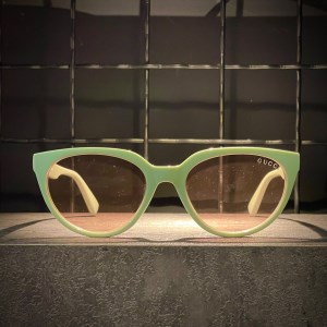 عینک GUCCI فریم کائوچویی سبز / شیشه قهوه ای کد 20271