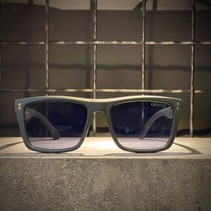 عینک GUCCI فریم کائوچویی مشکی مات / شیشه دودی کد GG3700/S