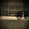 عینک GUCCI فریم کائوچویی مشکی / شیشه دودی کد KD97113