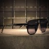 عینک GUCCI فریم کائوچویی مشکی / شیشه دودی کد KD97113