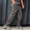 شلوار بگ وارداتی برند FASHION کد 20026 رنگ ذغالی سایز 33