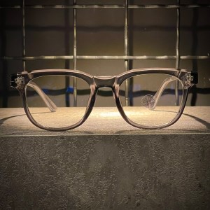 عینک برند CHROME HEARTS فریم دودی / شیشه سفید کد 6235