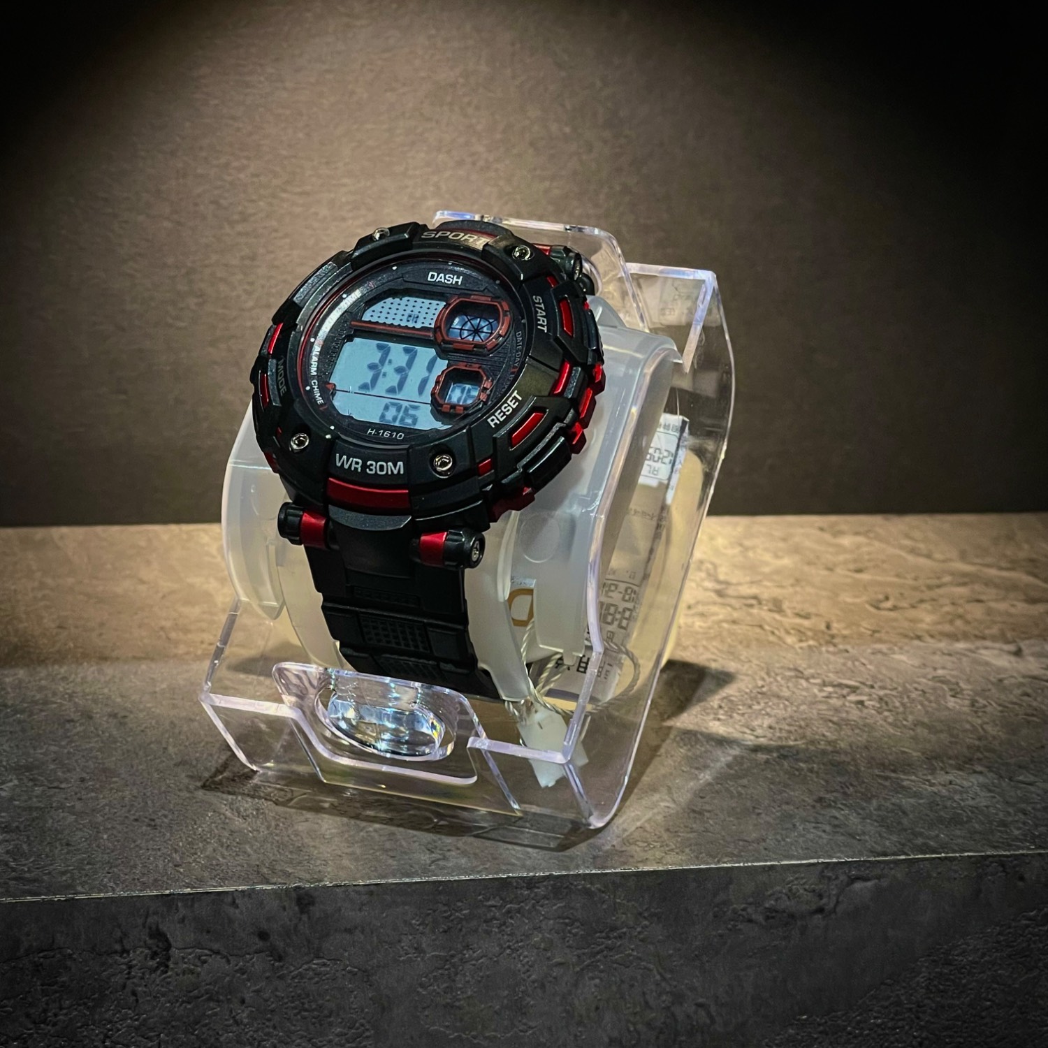 ساعت DASH طرح جیشاک کد H-1610 رنگ مشکی قرمز